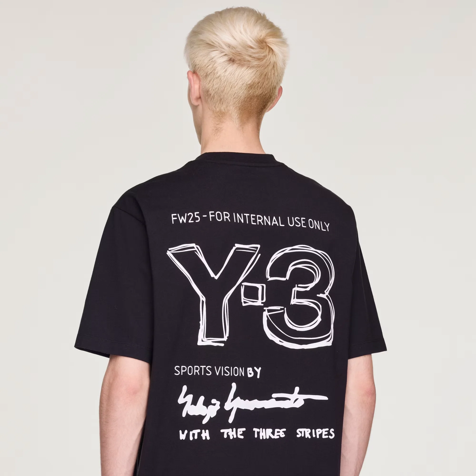 Y-3 S/S Tee - Black - Image 6