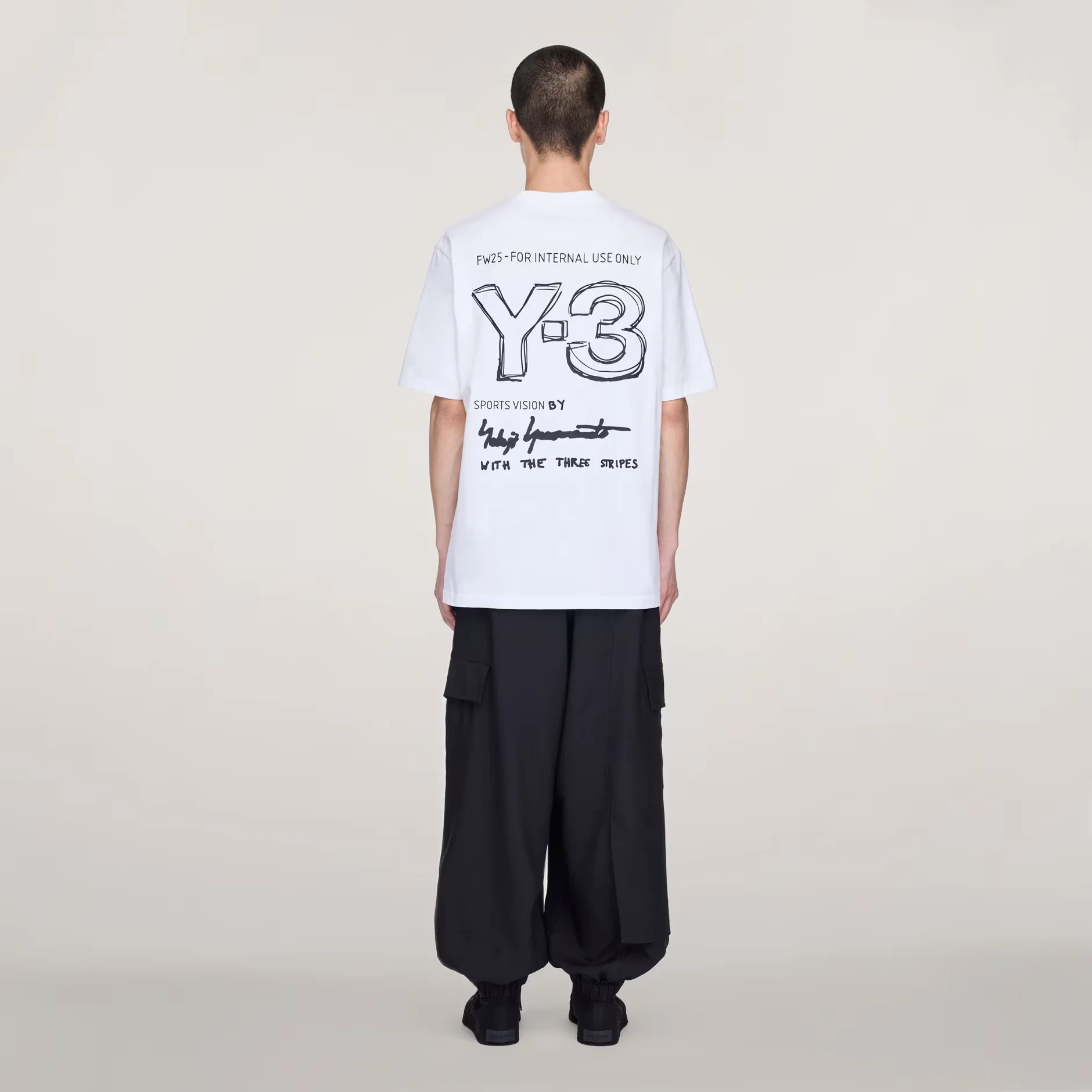 Y-3 S/S Tee - White - Image 4