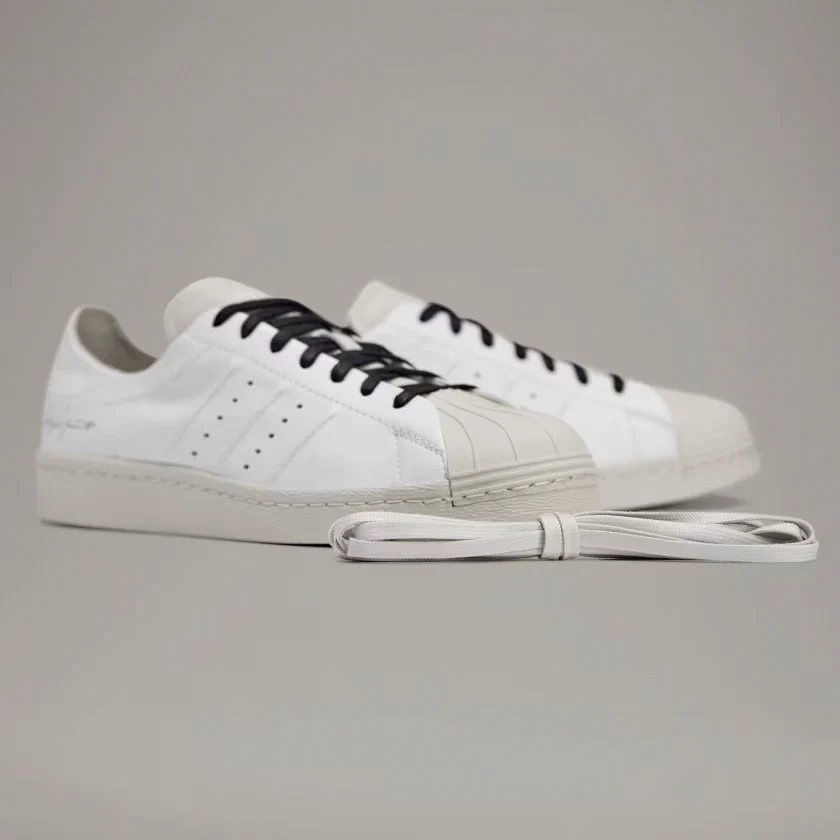 Y-3 Superstar Sneakers - Core White/Talc/Black - Image 3