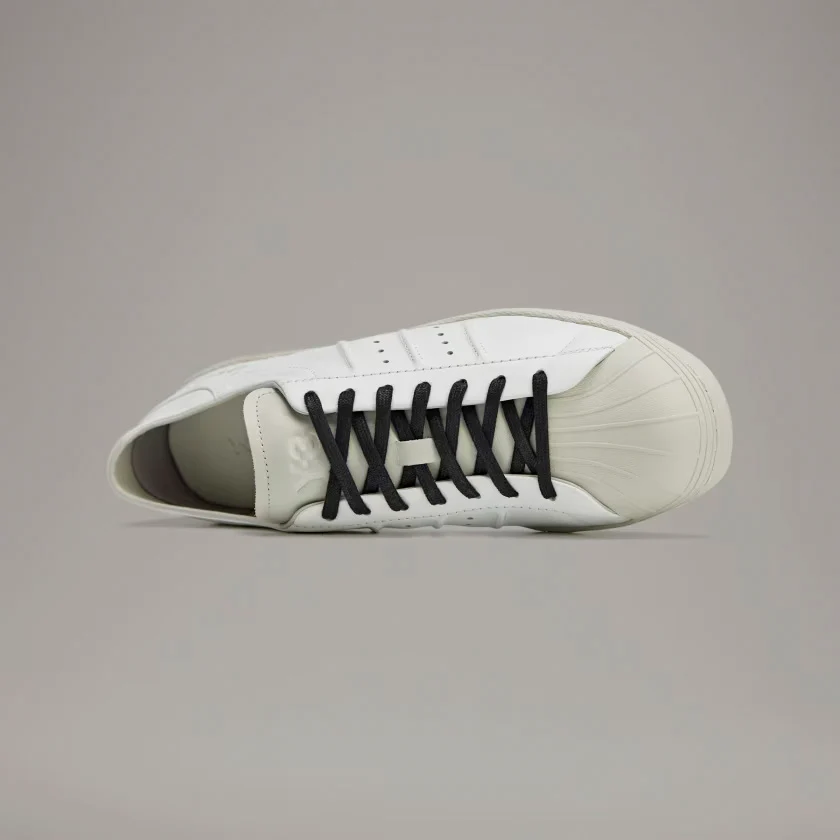 Y-3 Superstar Sneakers - Core White/Talc/Black - Image 4