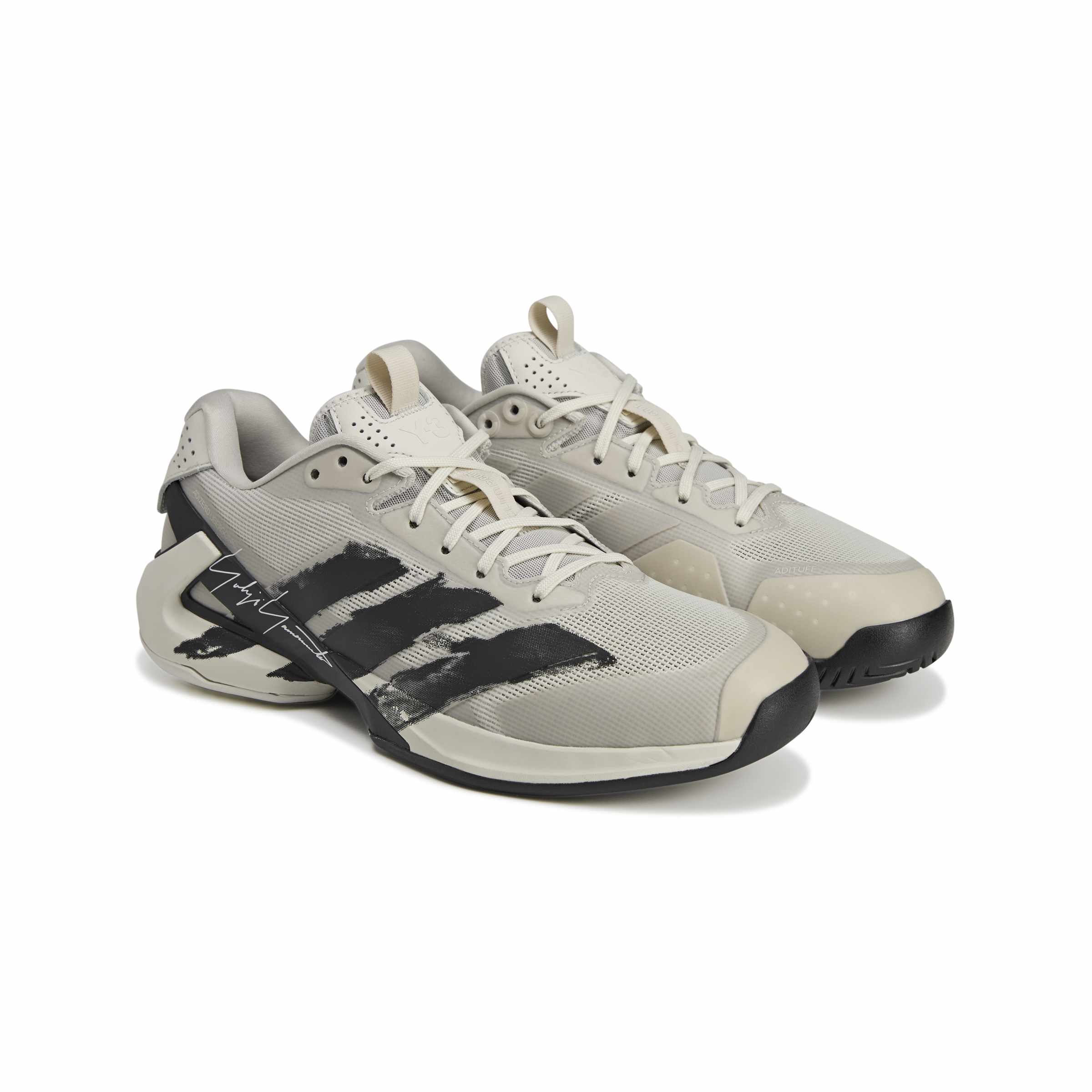 Y-3 Tennis Adizero Ubersonic 5 Sneakers - Orbit Grey - Image 3