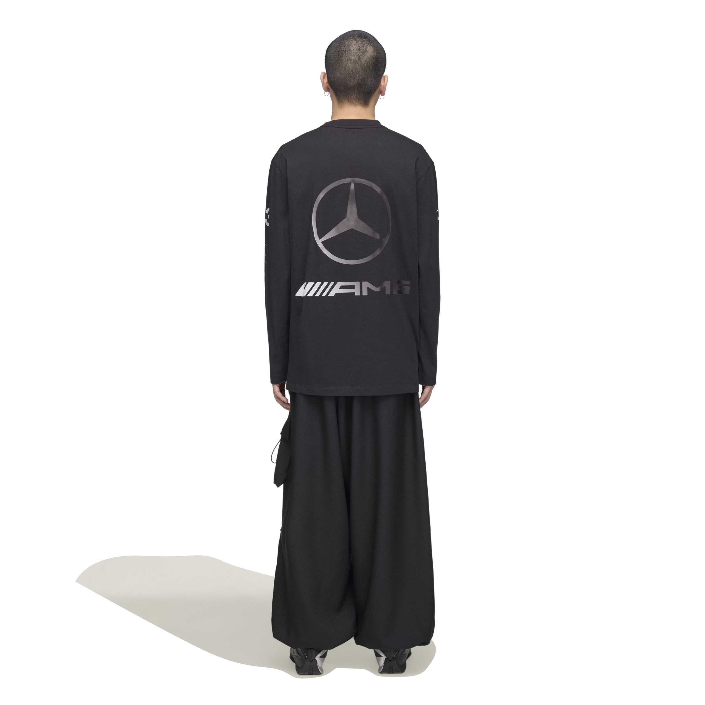 Y-3 x Mercedes-AMG PETRONAS F1 Chaos LS Tee - Black - Image 3