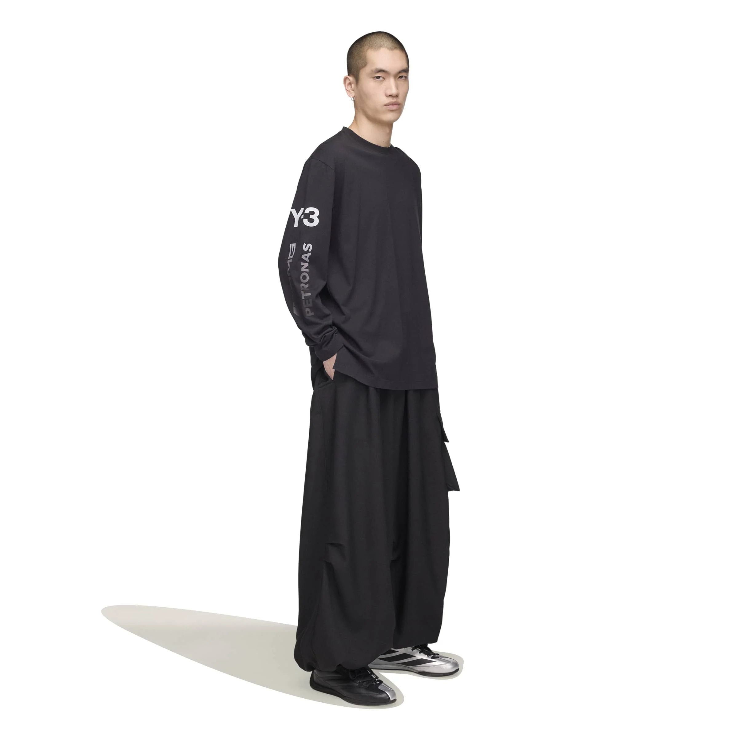 Y-3 x Mercedes-AMG PETRONAS F1 Chaos LS Tee - Black - Image 4