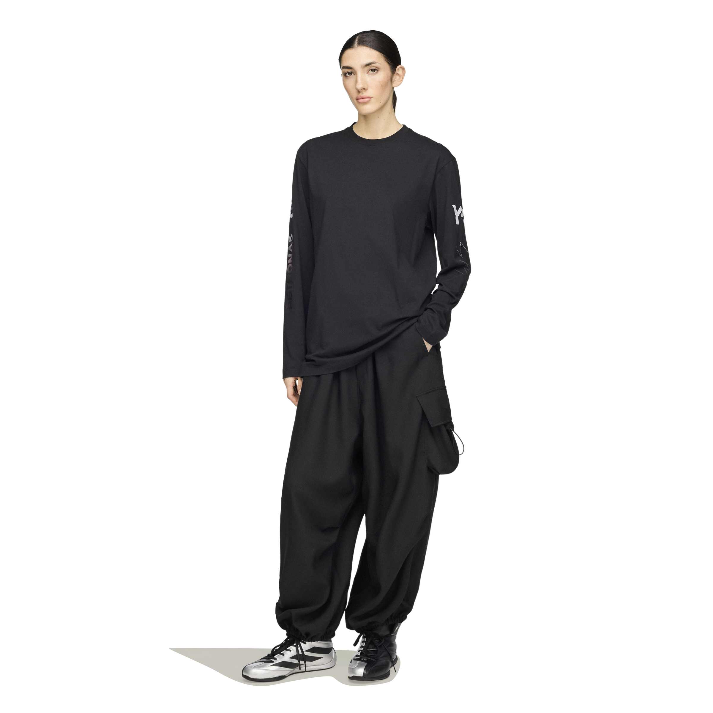 Y-3 x Mercedes-AMG PETRONAS F1 Chaos LS Tee - Black - Image 5