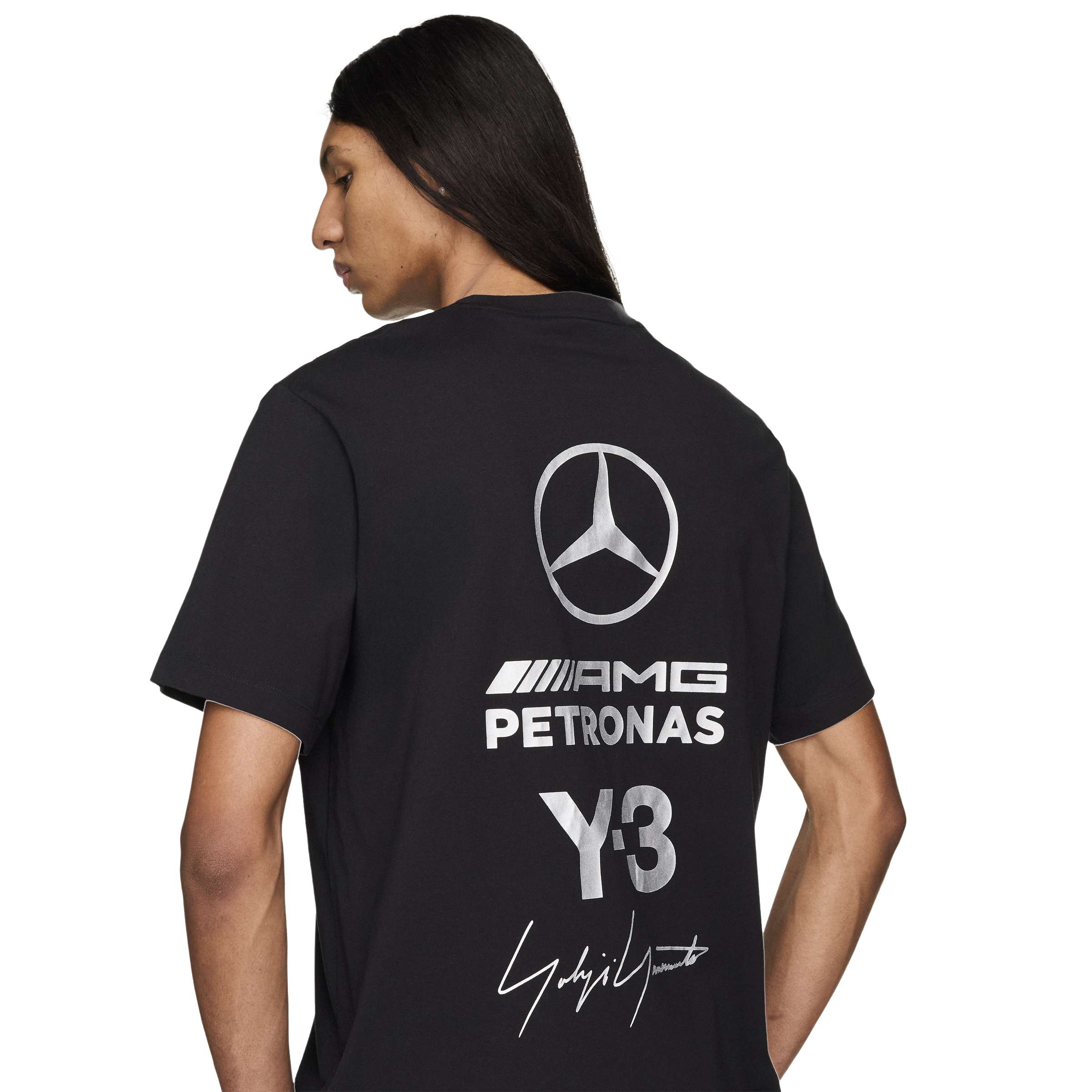 Y-3 x Mercedes-AMG PETRONAS F1 Logo Stack SS Tee - Black - Image 6