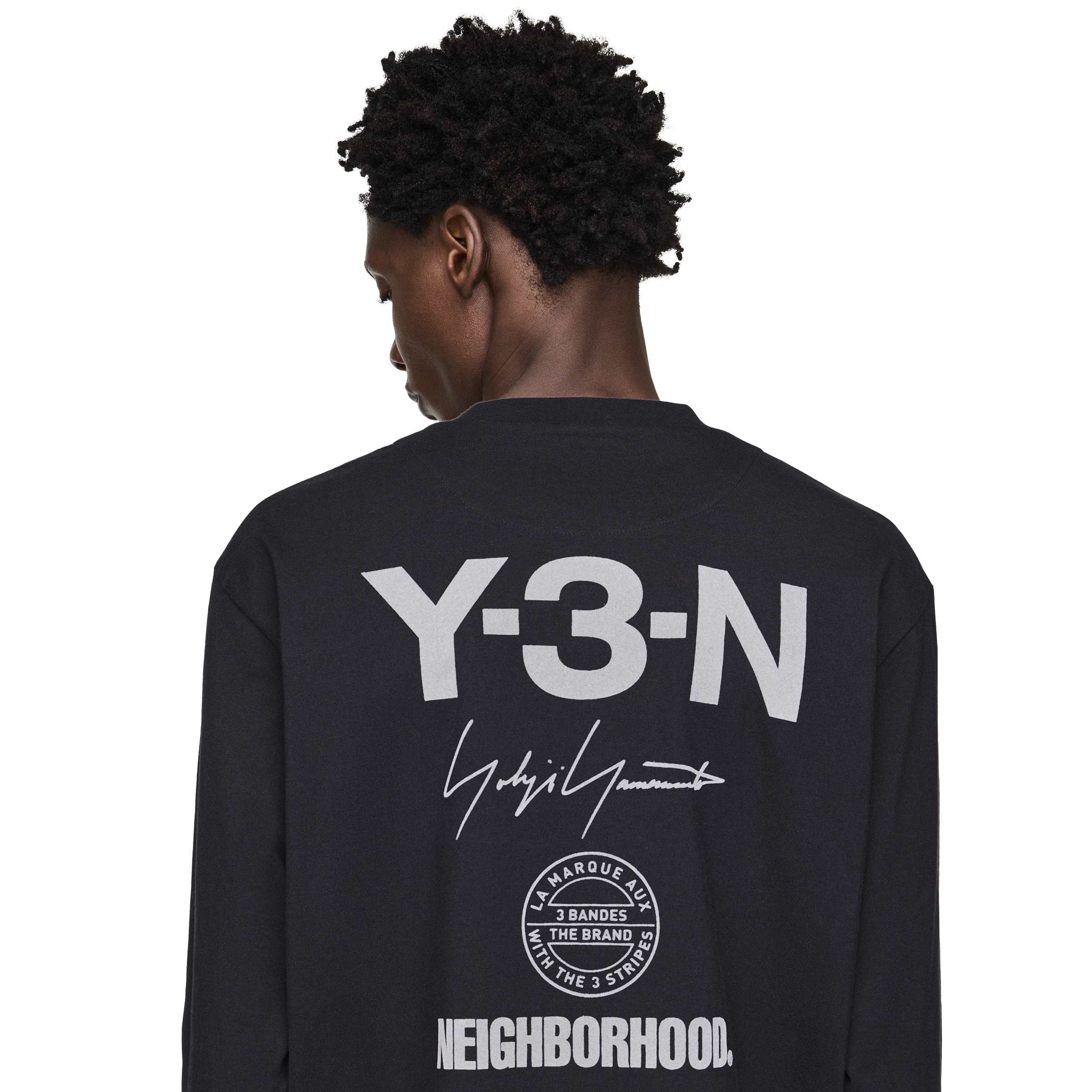 Y-3 x NEIGHBORHOOD Logo L/S Tee - Black - Image 5