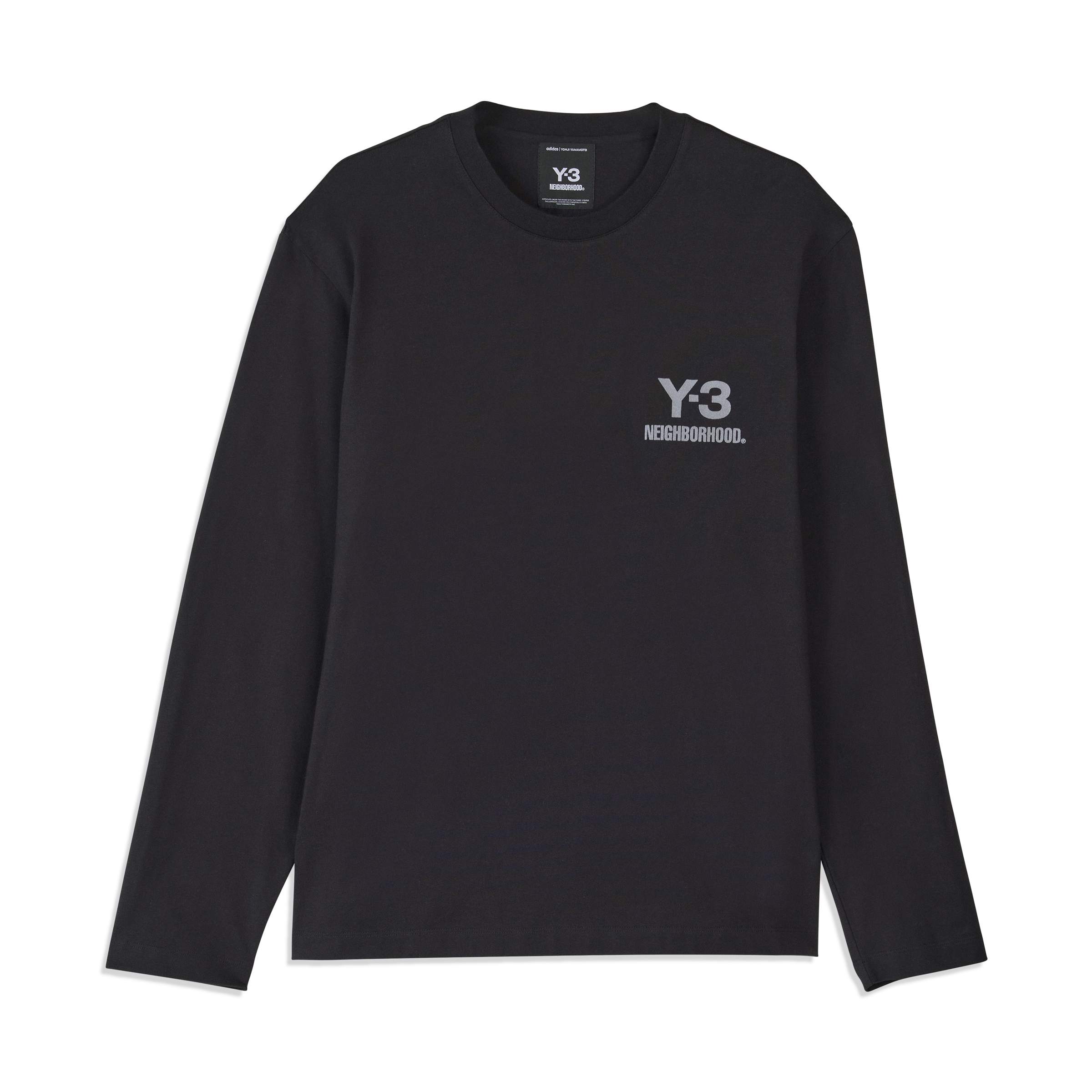 Y-3 x NEIGHBORHOOD Logo L/S Tee - Black - Image 6
