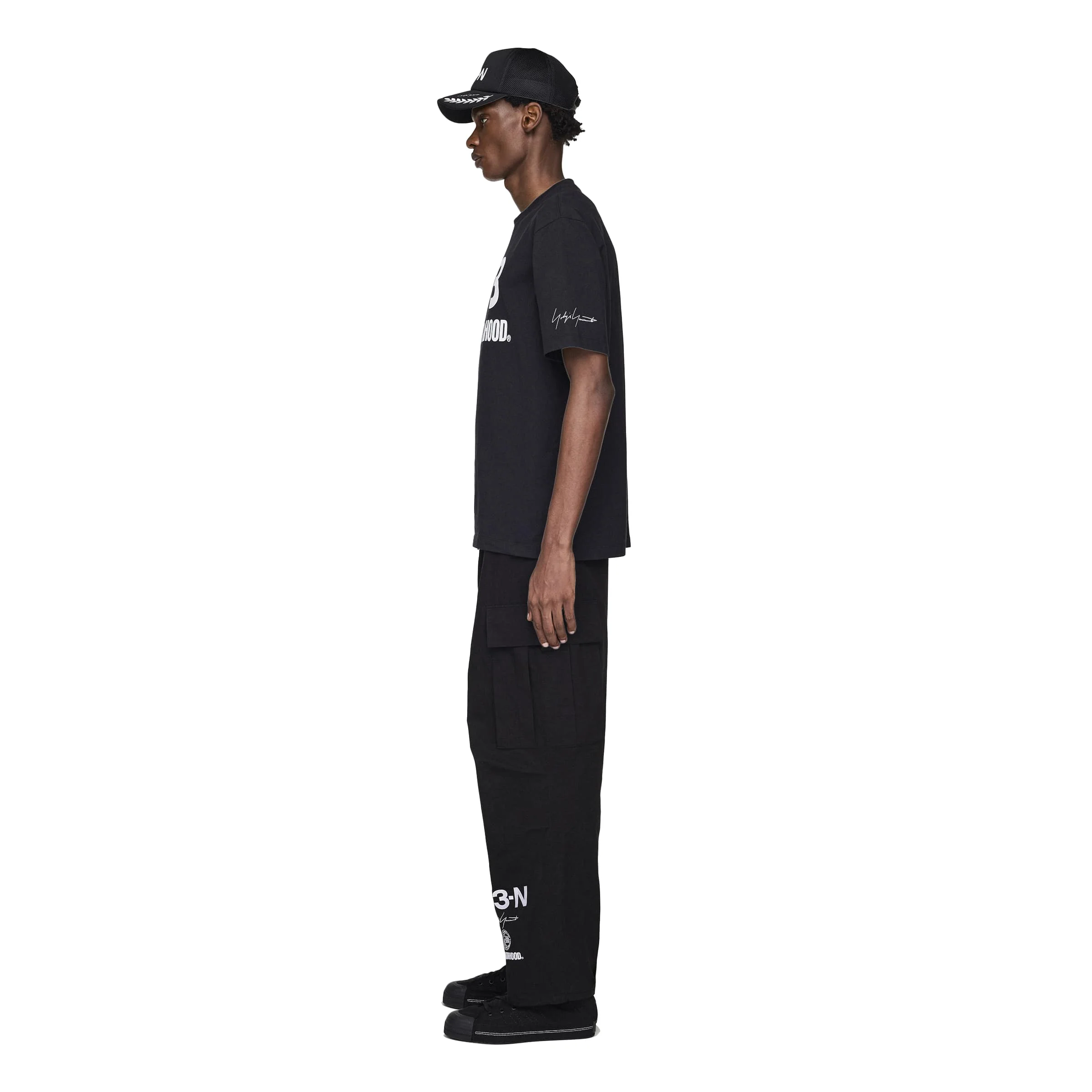 Y-3 x NEIGHBORHOOD Logo Tee - Black - Image 2