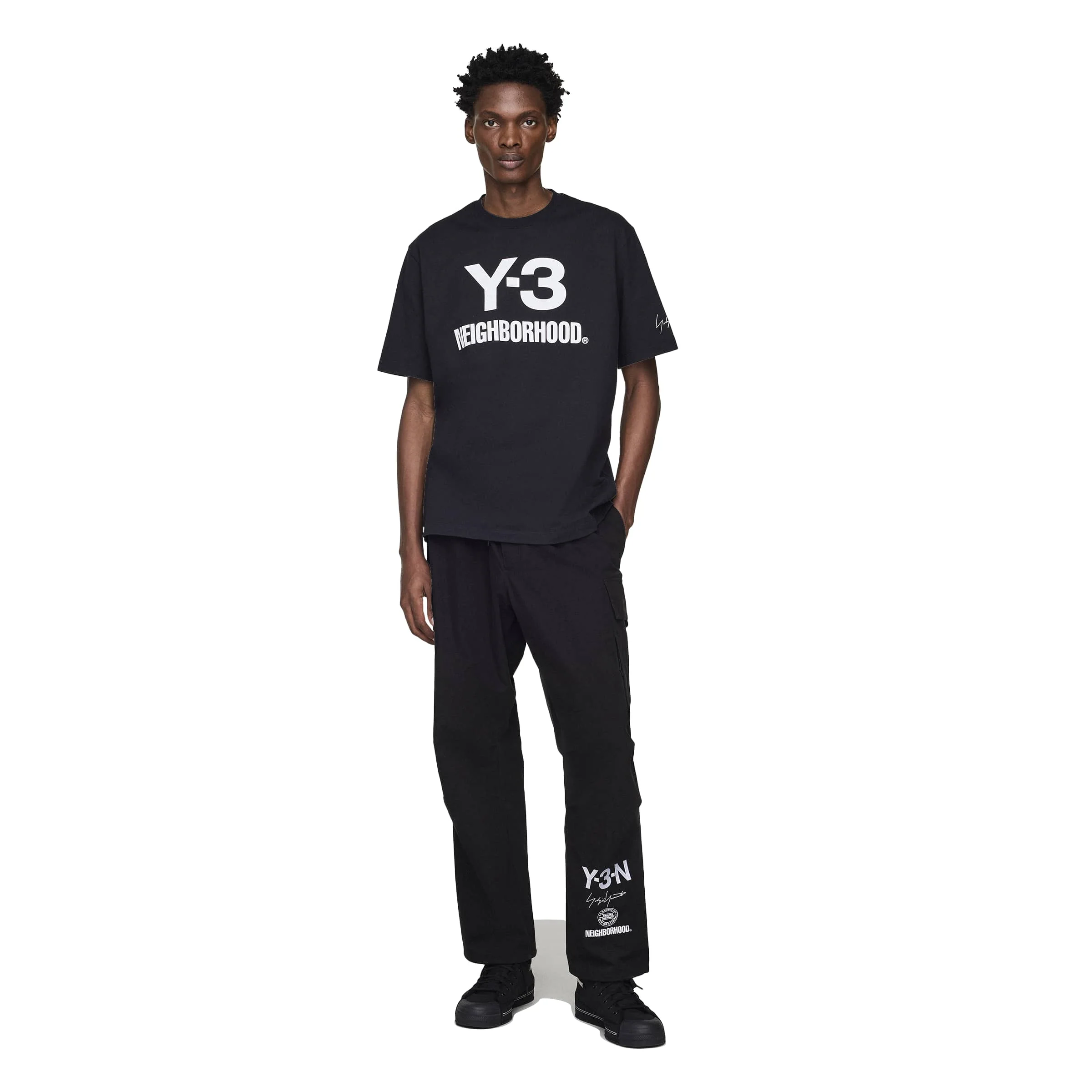 Y-3 x NEIGHBORHOOD Logo Tee - Black - Image 4